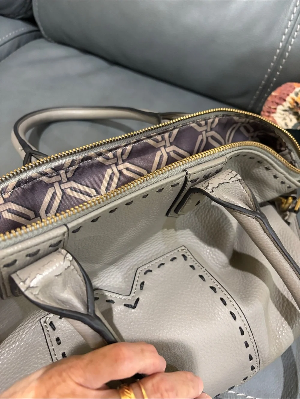 NWT Perlina Pebbled Leather Purse
